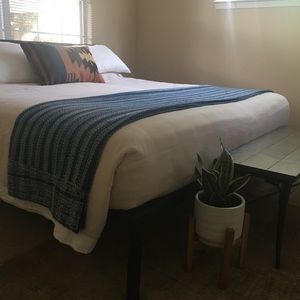 Authentic Indigo Boho Indian Kantha Blanket